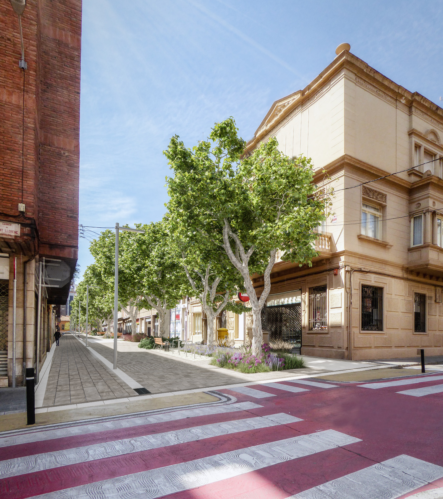 Simulació del projecte del carrer Indústria | Cedida